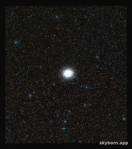 Wide-field of Omega Centauri and its surroundings (DSS2, ground-based image)