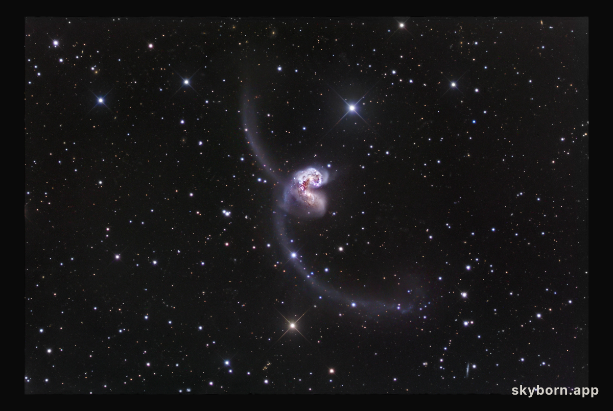 Ground-based image of the Antennae Galaxies