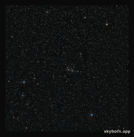 The Perseus Cluster (DSS2 excerpt, ground-based image)