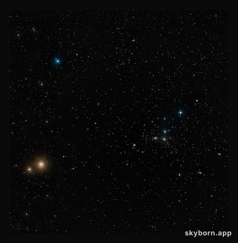 Wide-field view of the Coma Galaxy Cluster (ground-based image)