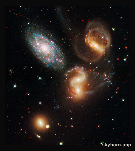 Galactic wreckage in Stephan's Quintet