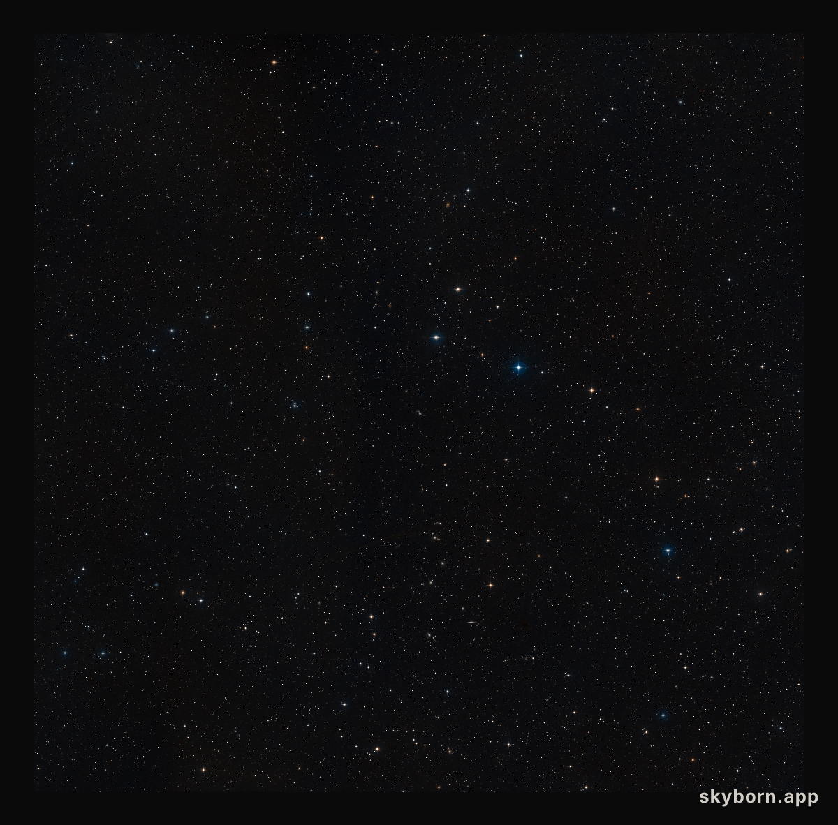 Wide-field view of the region around NGC 2623 (ground-based image)