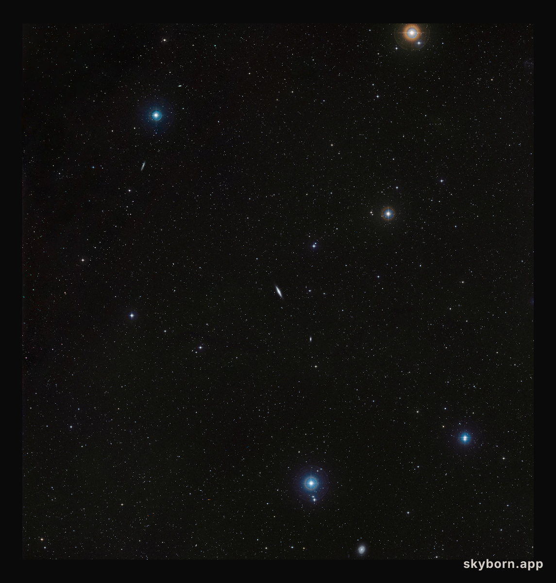 A wide-field view of the region around NGC 4710 (ground-based image)