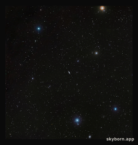 A wide-field view of the region around NGC 4710 (ground-based image)
