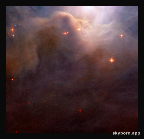 Blushing dusty nebula