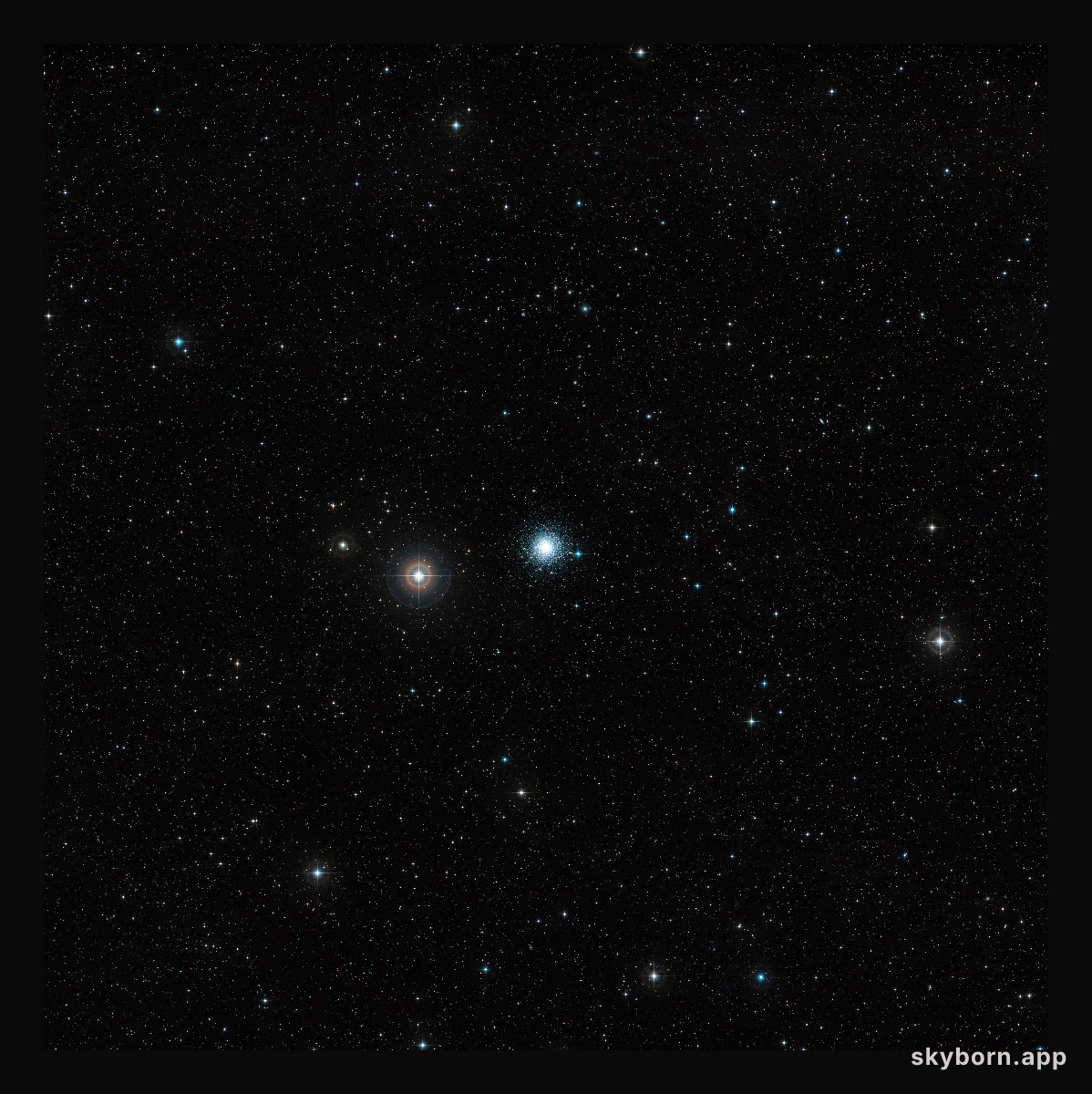 Wide-field view of Messier 30 (ground-based image)