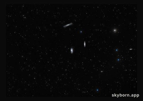 Wide-field view of Messier 66 (ground-based image)