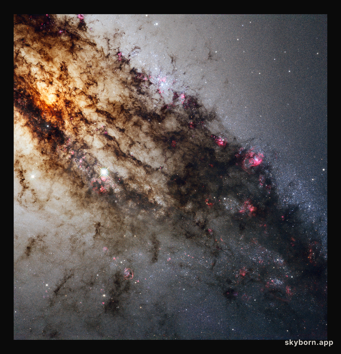 Spectacular Hubble view of Centaurus A