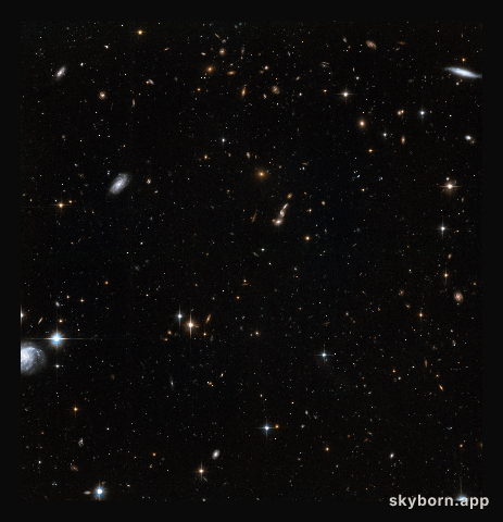 Stars in the Andromeda Galaxy’s halo with background galaxies (2)