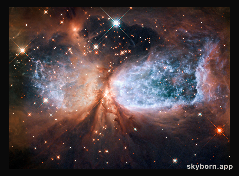 Hubble view of star-forming region S106
