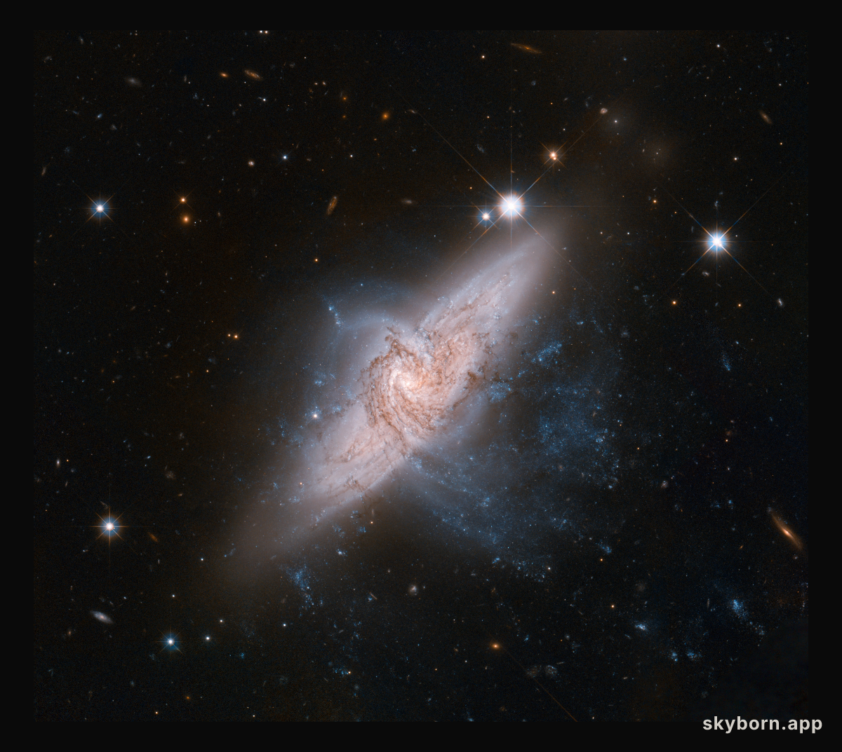Hubble view of NGC 3314