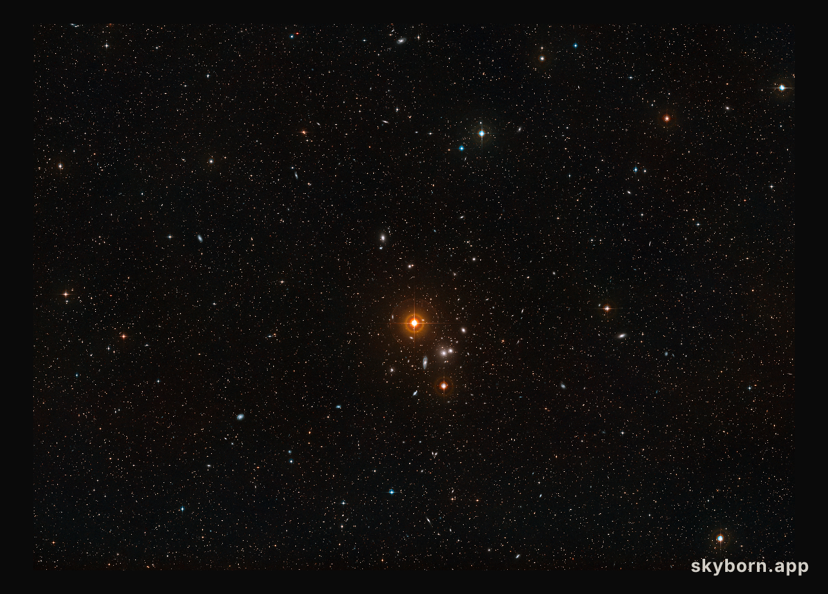 The area around NGC 3314 (ground-based view)