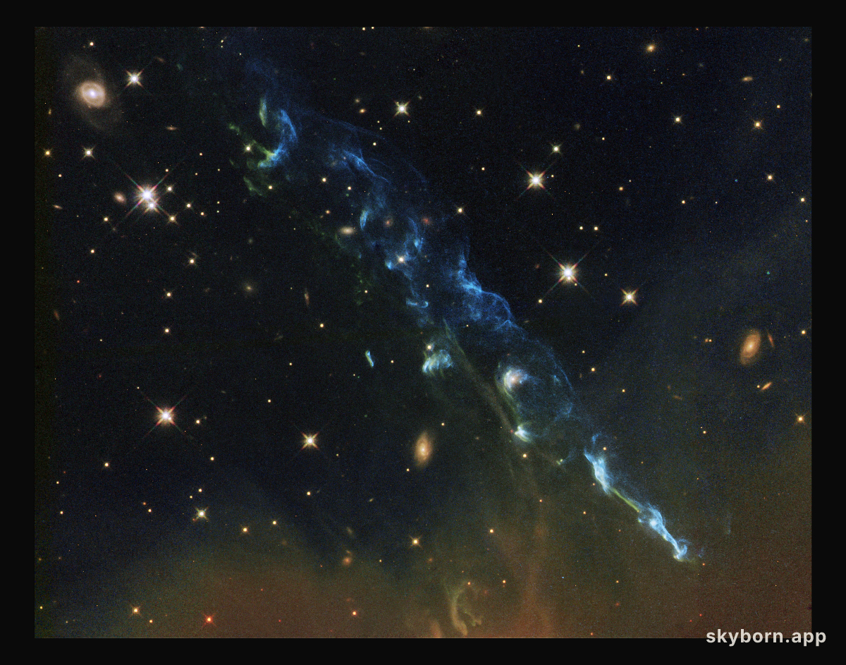 Hubble image of Herbig-Haro object HH 110