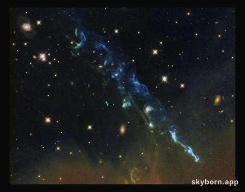 Hubble image of Herbig-Haro object HH 110