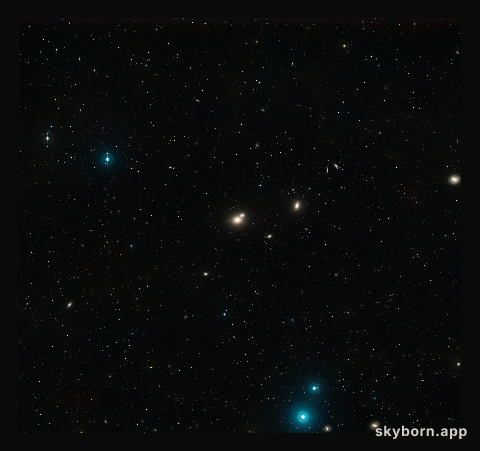 Ground-based image of Arp 116 and its surroundings