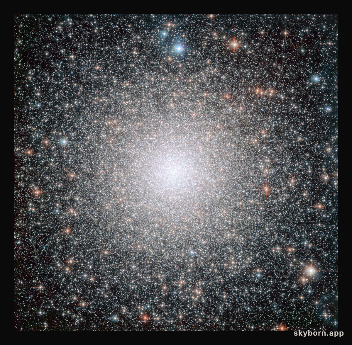 The globular cluster NGC 6388, observed by Hubble