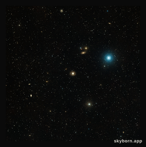 Wide-field image of Messier 77 (ground-based image)