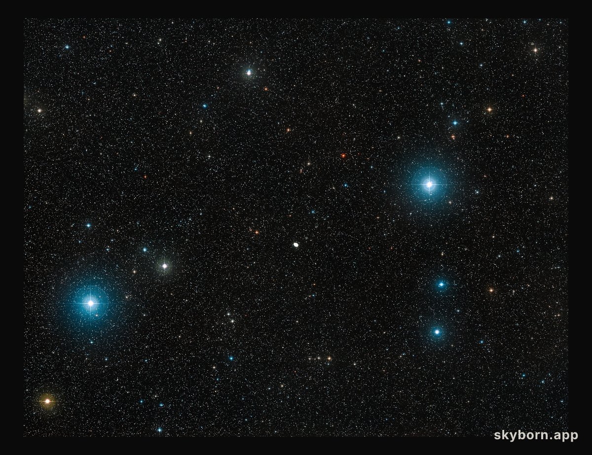 Wide-field image of the Ring Nebula (ground-based image)