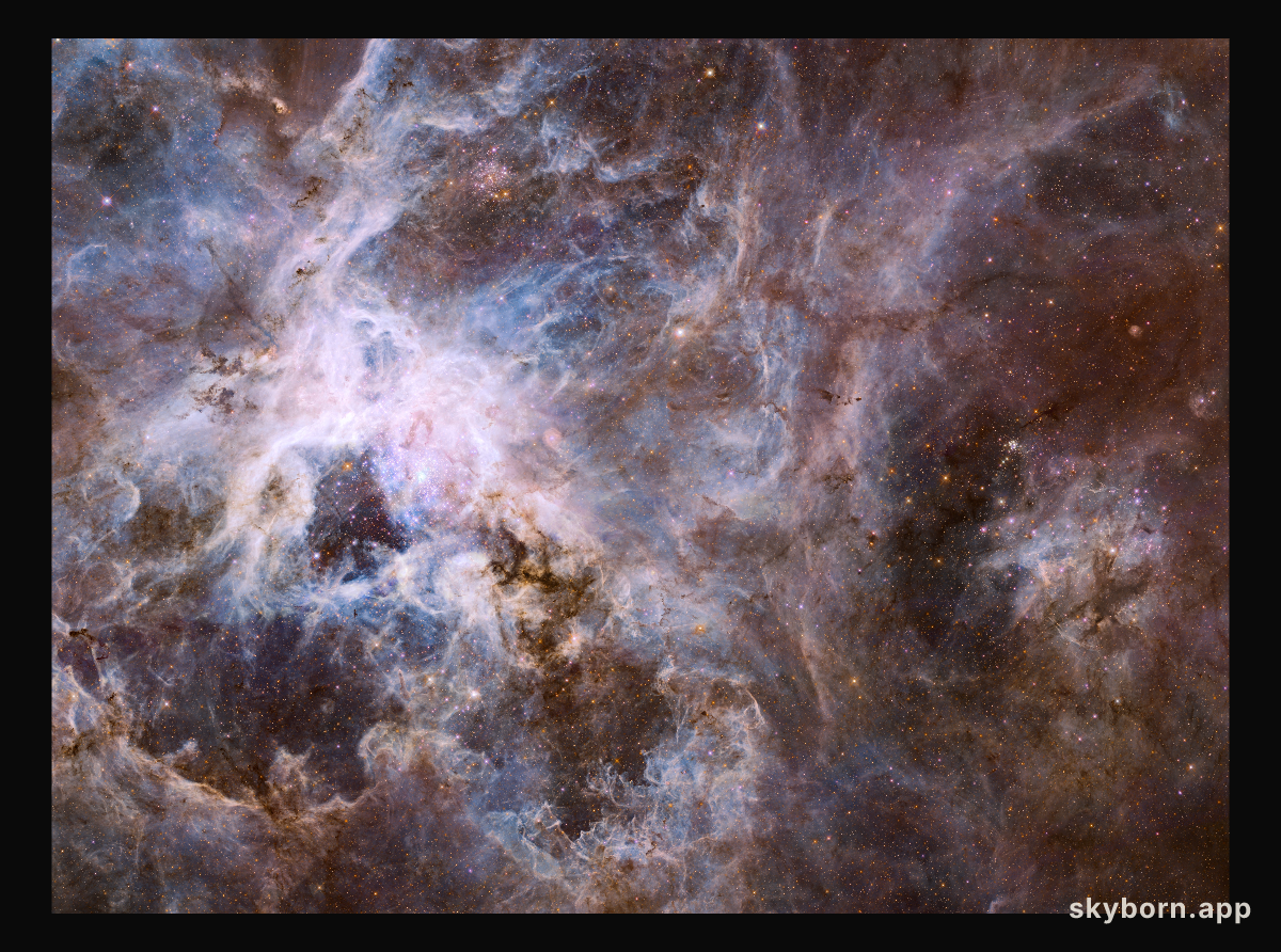 Hubble optical view of the Tarantula Nebula