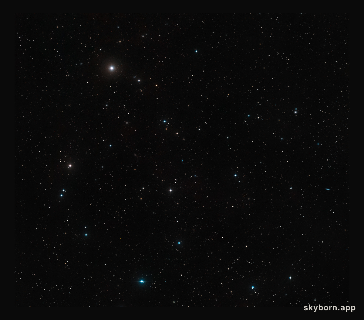 The area around dwarf galaxy DDO 68 (ground-based image)