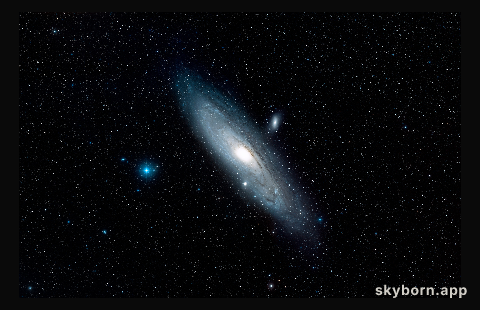 The area around the Andromeda Galaxy (ground-based image)