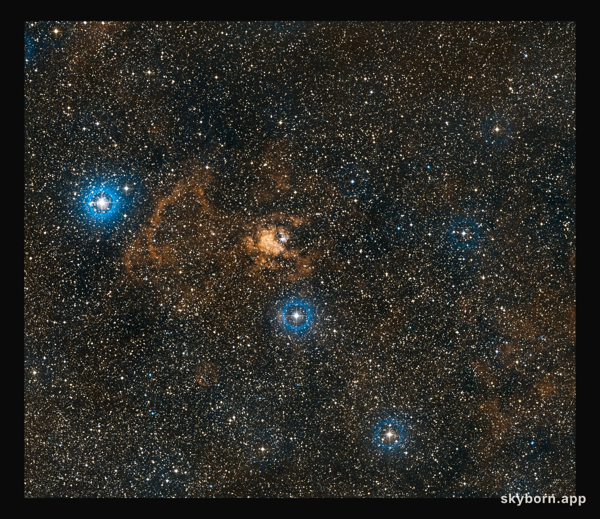Wide-field image of Westerlund 2 (ground-based image)