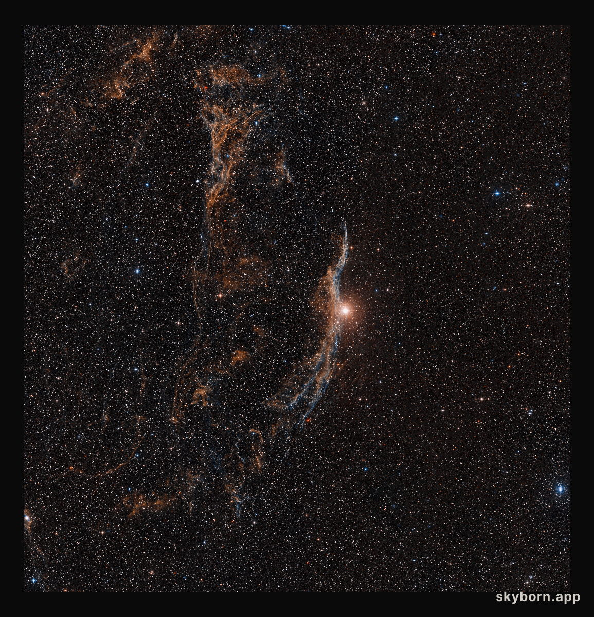 The Veil Nebula (ground-based view)