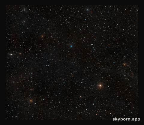 Ground-based view of the sky around the nearby star AU Microscopii