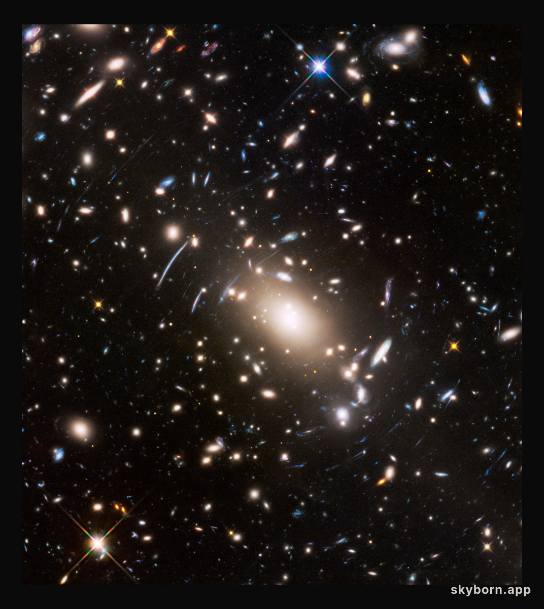 Hubble image of Abell S1063