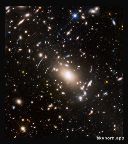 Hubble image of Abell S1063