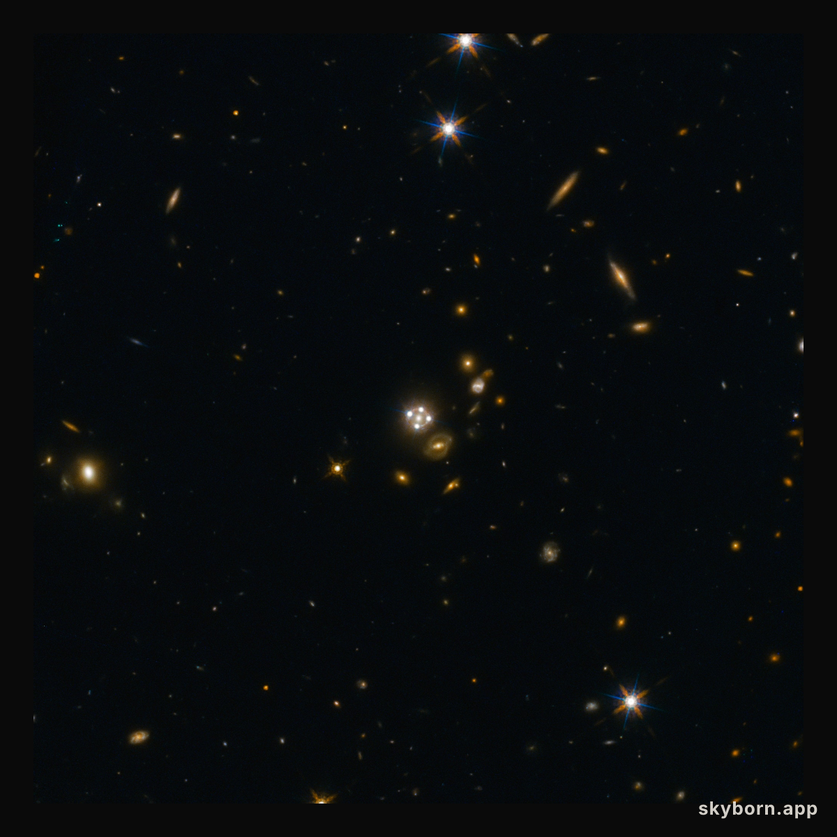 Lensed quasar and its surroundings