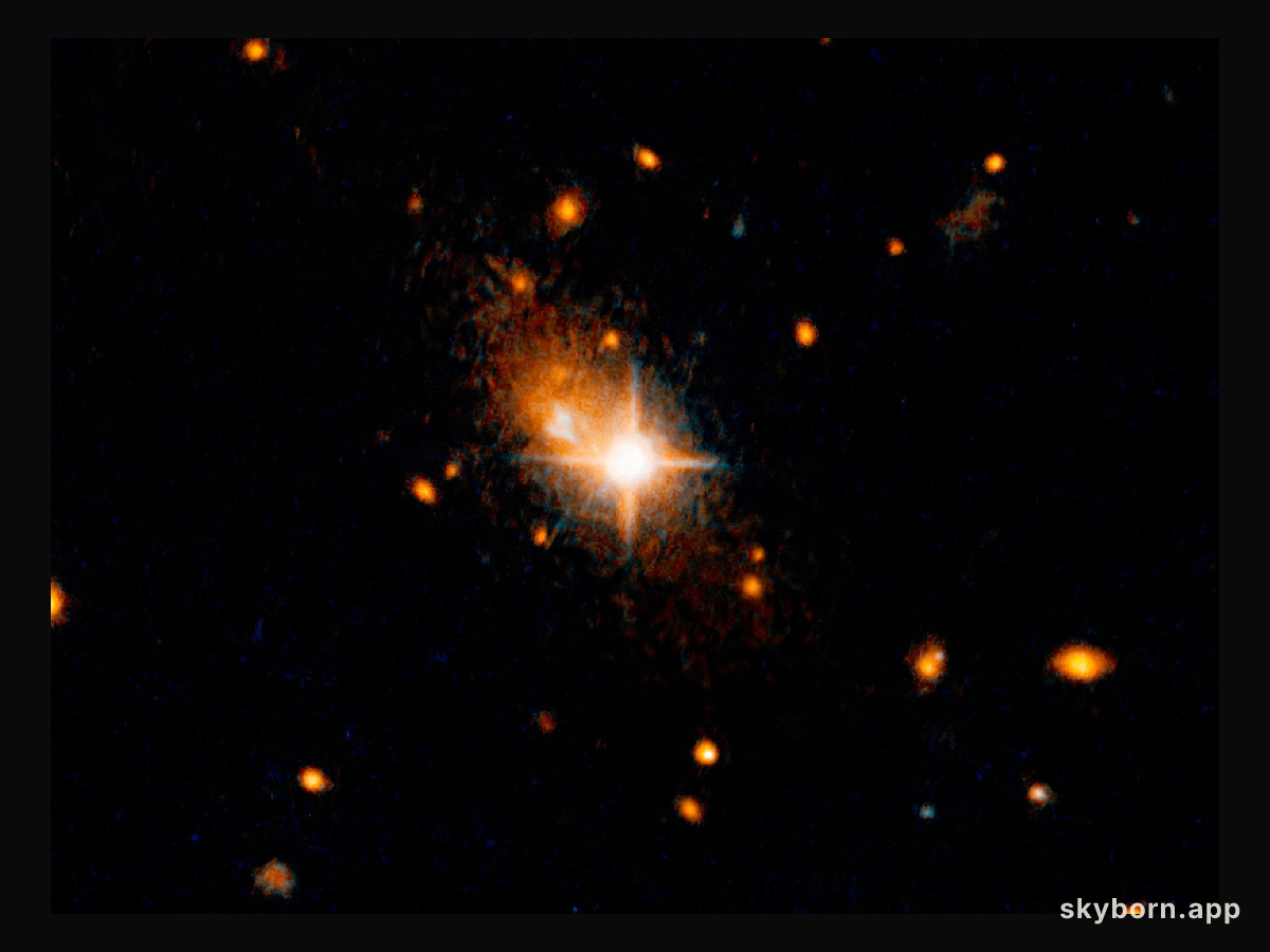 Galaxy with an ejected supermassive black hole