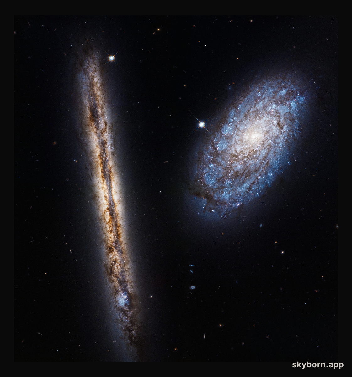 A close galactic pair