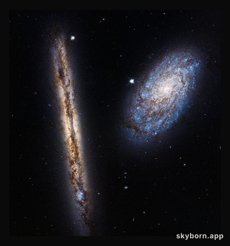 A close galactic pair