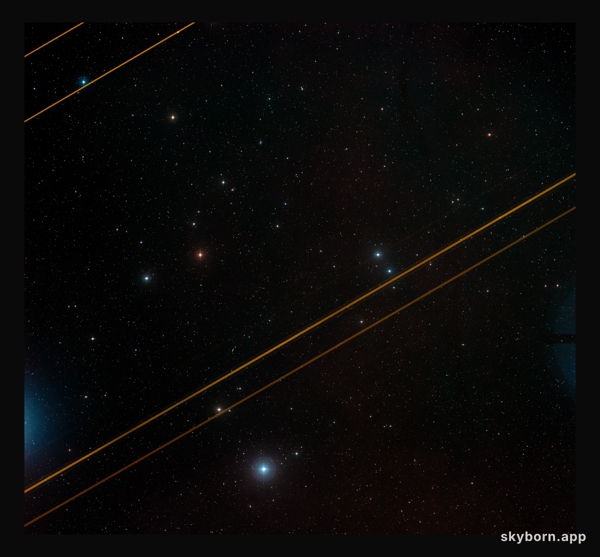 Wide-field view of Abell 1758 (ground-based view)