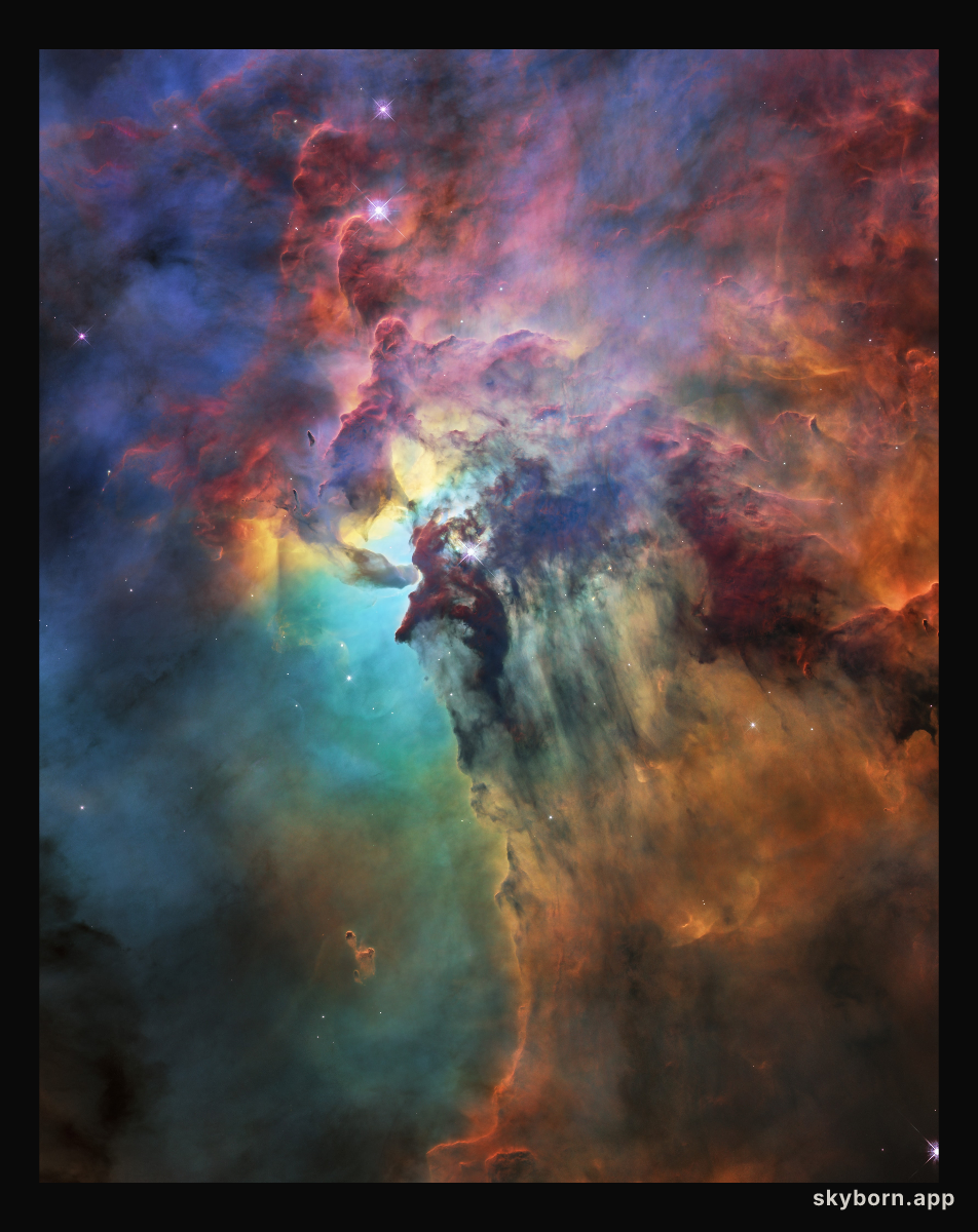 Hubble's 28th birthday picture: The Lagoon Nebula