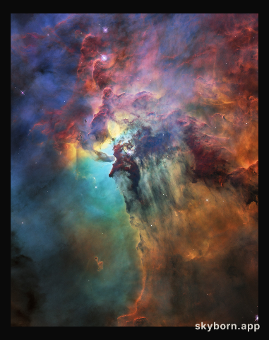 Hubble's 28th birthday picture: The Lagoon Nebula