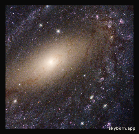 The glowing spiral arms of NGC 6744