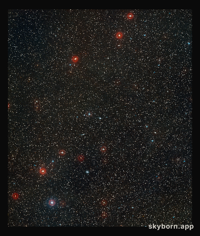 Wide-field image of NGC 3256 (ground-based image)