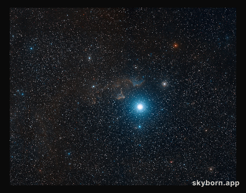 Ground-based view of the sky around IC 63