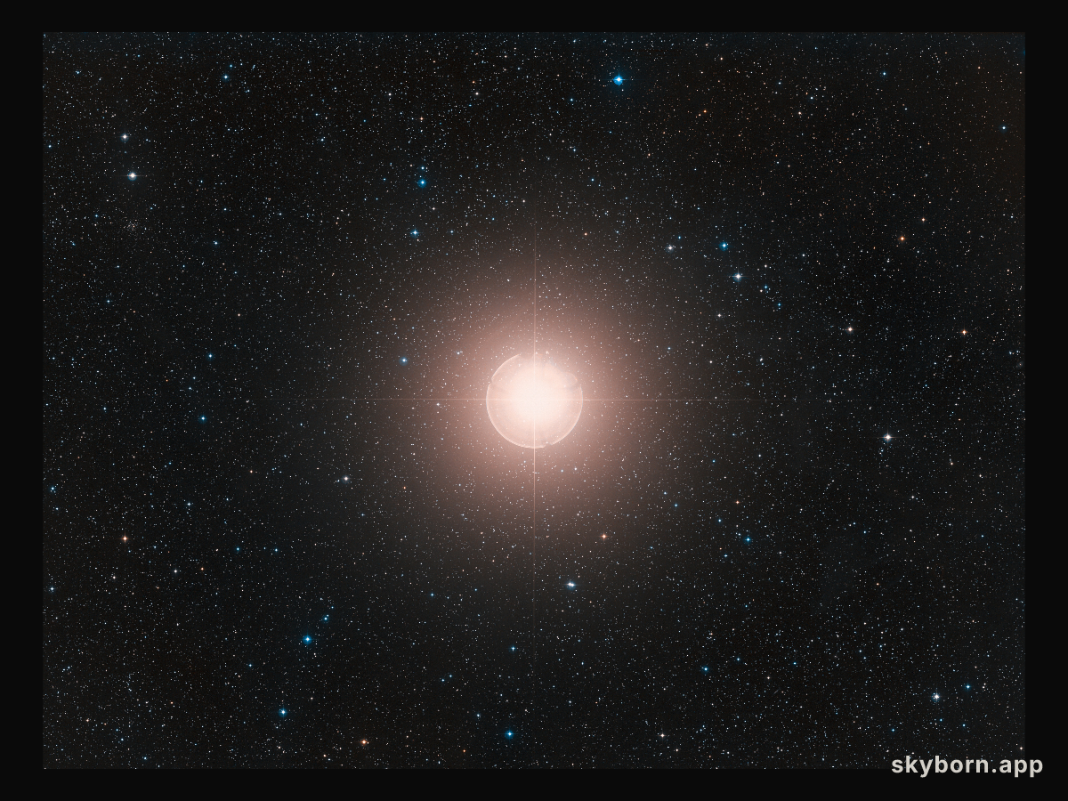 Wide-field view of Betelgeuse (ground-based image)