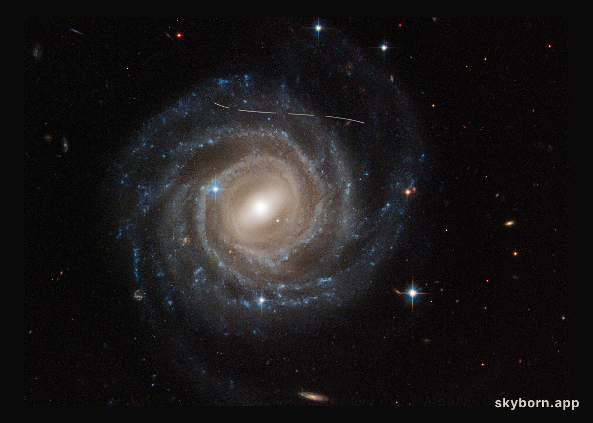 Asteroid photobombs Hubble snapshot of Galaxy UGC 12158