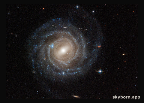 Asteroid photobombs Hubble snapshot of Galaxy UGC 12158