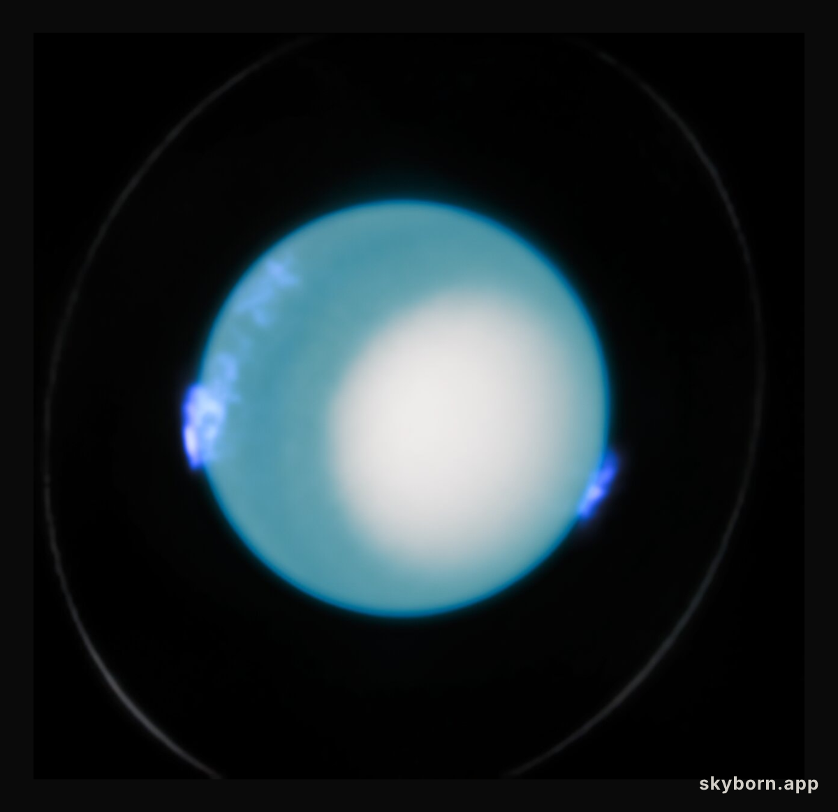 Close-up: Uranus aurorae (October 2022)