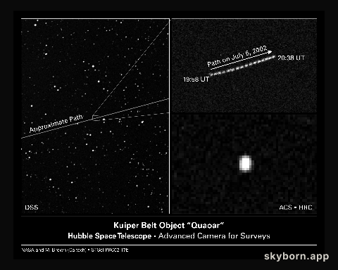 ACS images of KBO 'quaoar'