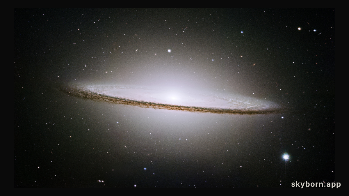 Hubble mosaic of the majestic Sombrero Galaxy