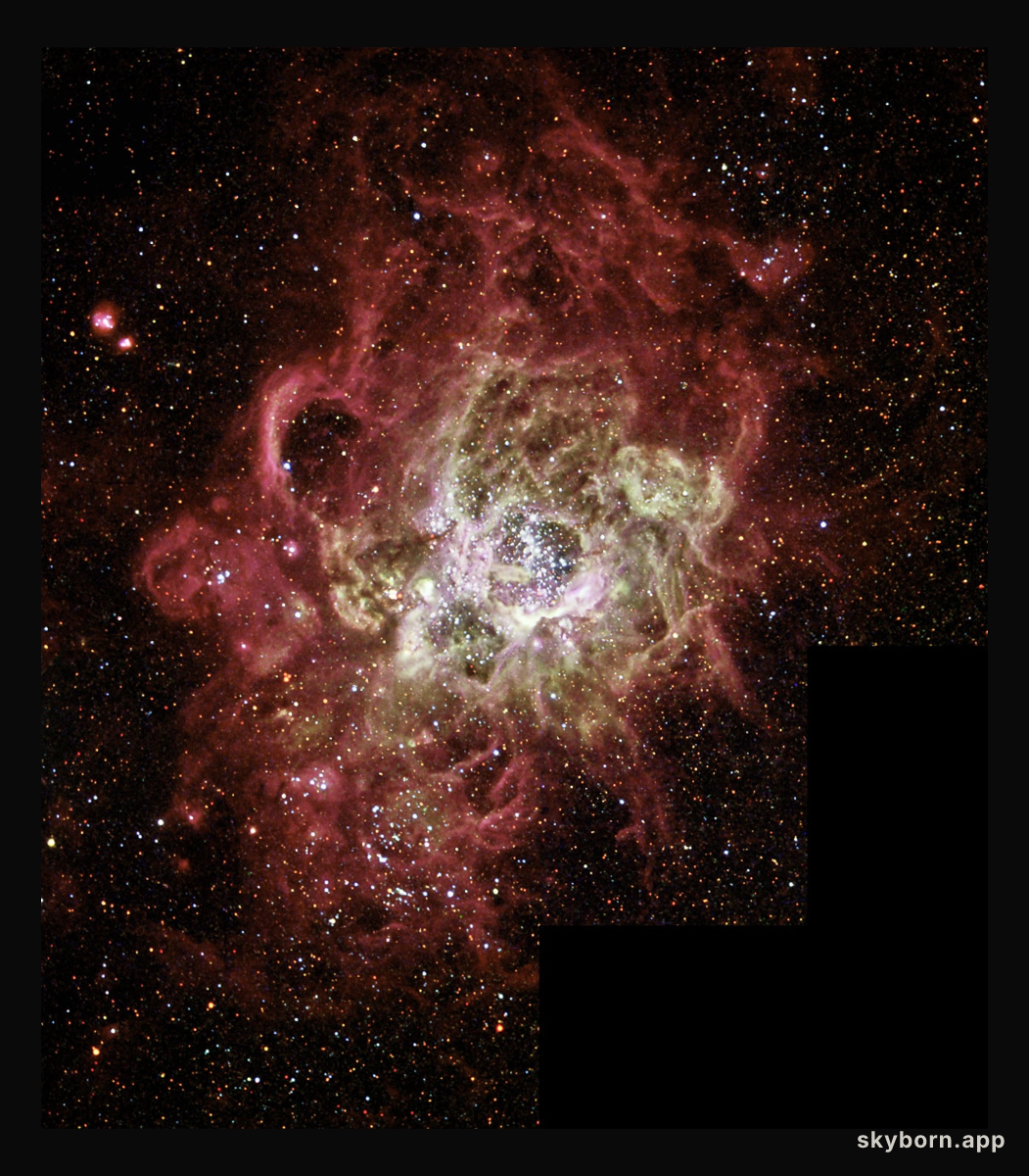 Firestorm of star birth seen in a Local Galaxy