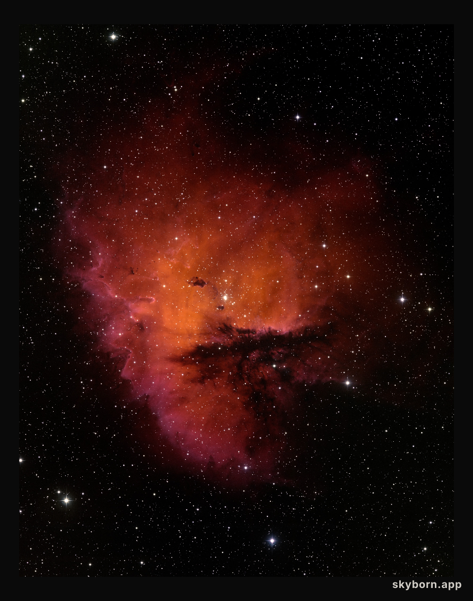 Ground-Based Image of the Star-Forming Region NGC 281