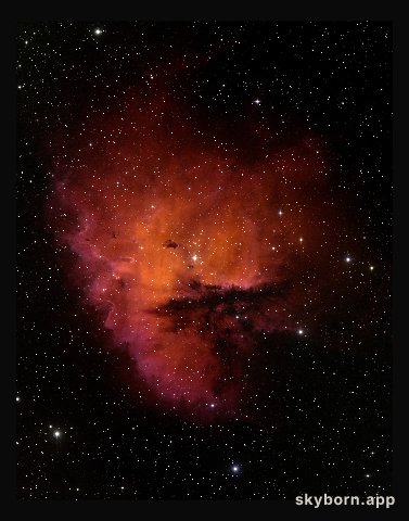 Ground-Based Image of the Star-Forming Region NGC 281