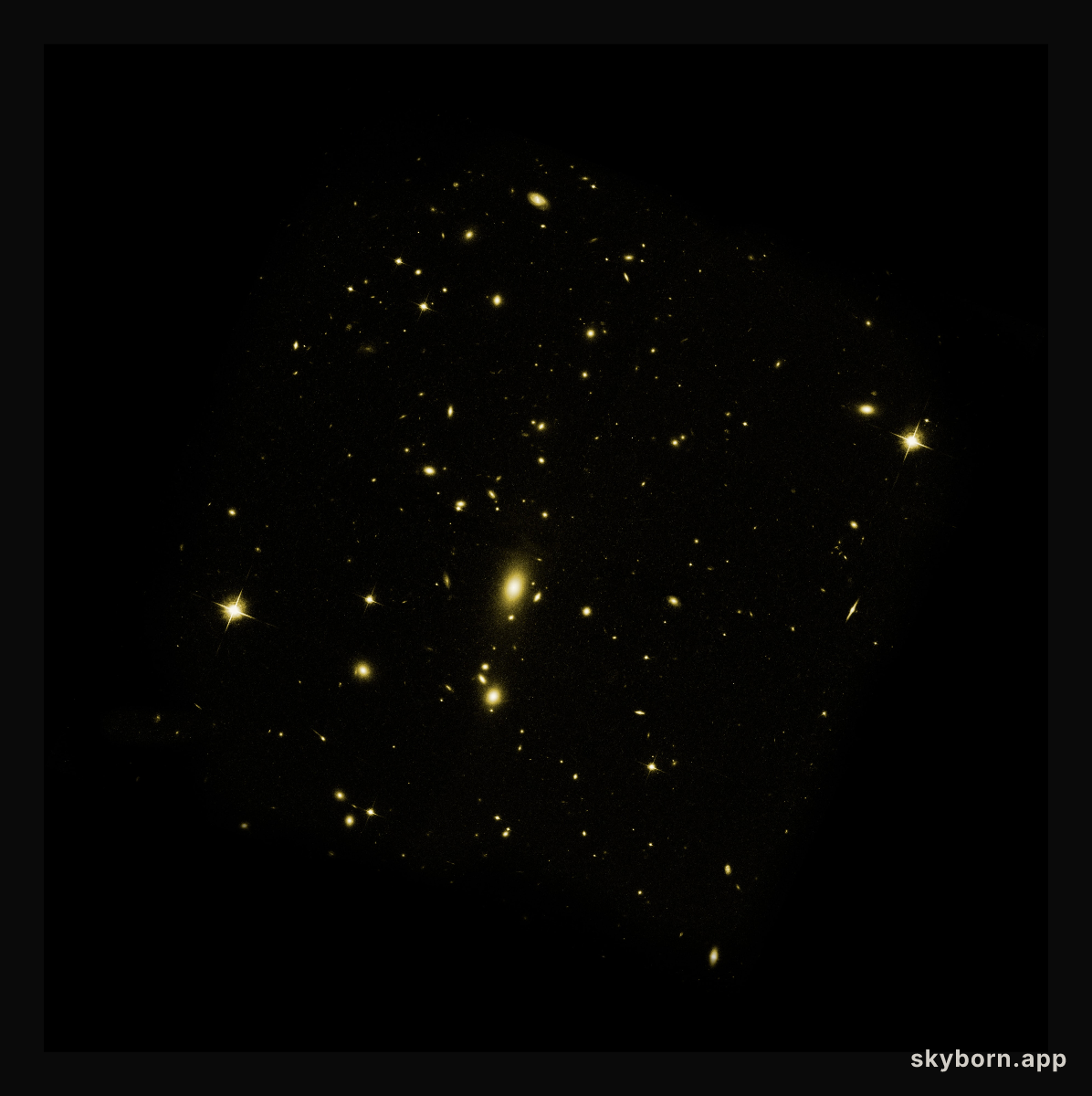 Visible-Light Image of Galaxy Cluster MS 0735